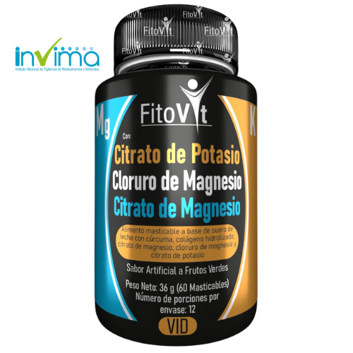 Citrato de Potasio, Cloruro de Magnesio y Citrato de Magnesio